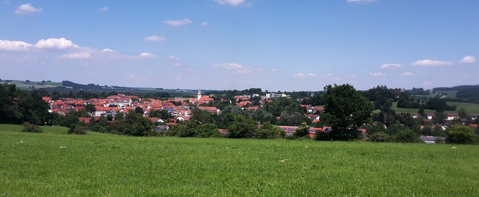 Aussicht von Ziegelbach auf Bad Wurzach