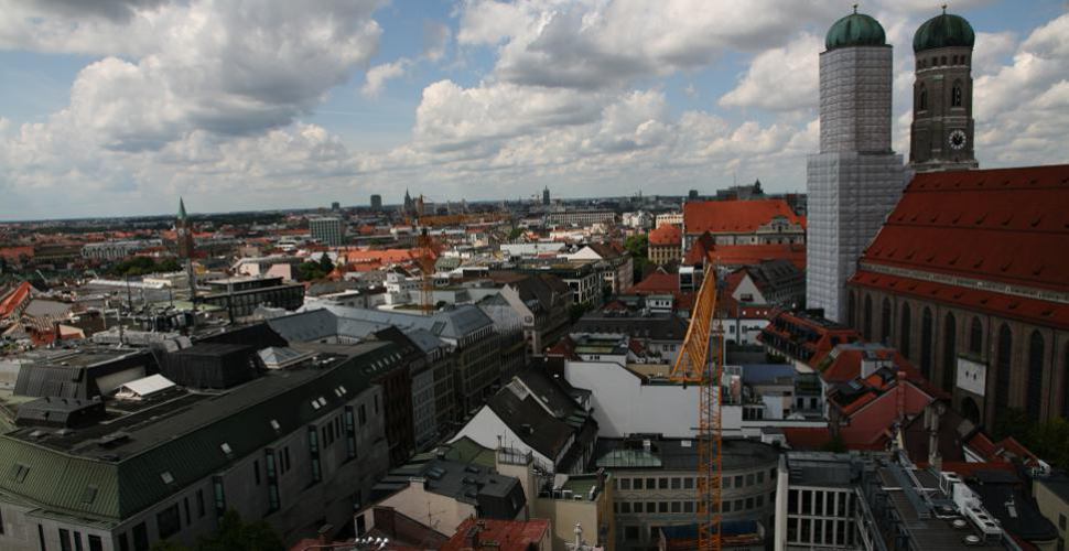 Ausblick auf die Münchner Frauenkirche