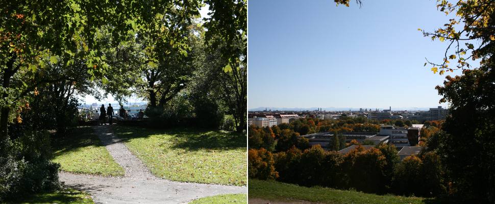 Aussicht im Münchner Luitpoldpark