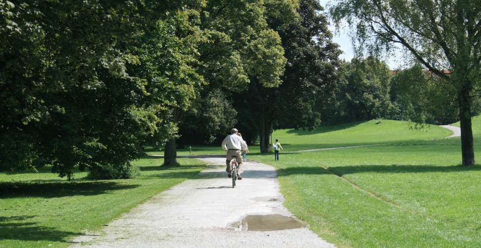 Radfahren im Münchner Luitpoldpark
