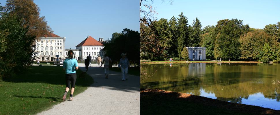 Joggen im Schloss Nymphenburg