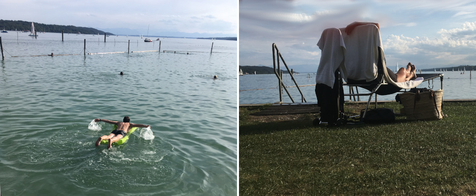 schöne Aussicht auf den Starnberger See