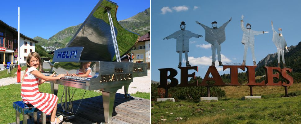 Beatles Staute in Obertauern