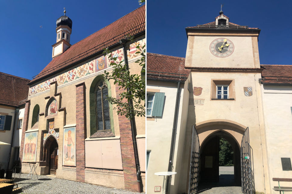 Innenhof des Schloss Blutenburg