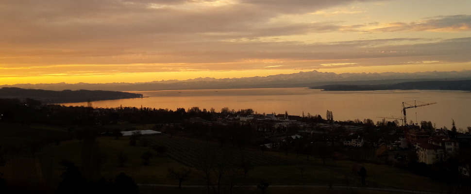 Sonnenaufgang in Überlingen