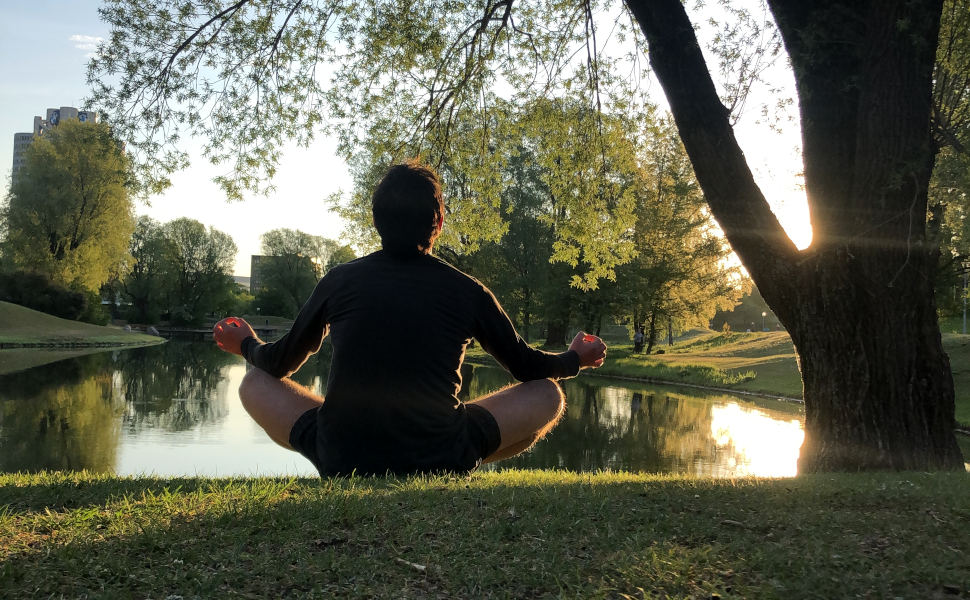 Yoga im Olympiapark