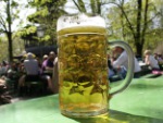 Geselligkeit im Biergarten